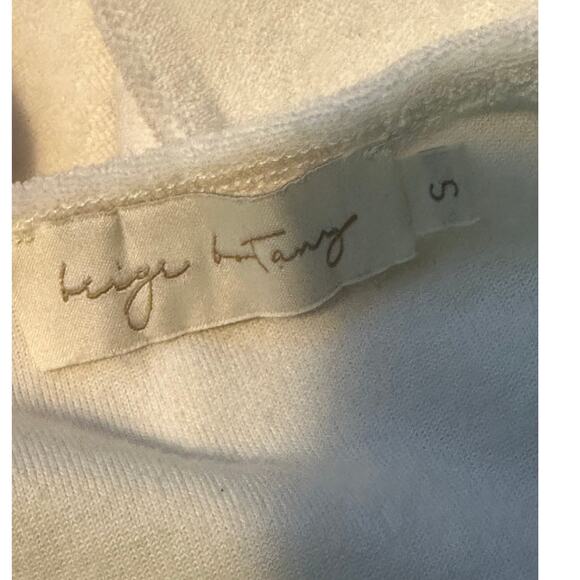 Beige Botany white crossed halter top size small - Picture 3 of 16